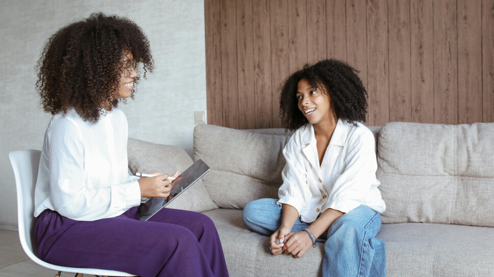 Young girl in counseling