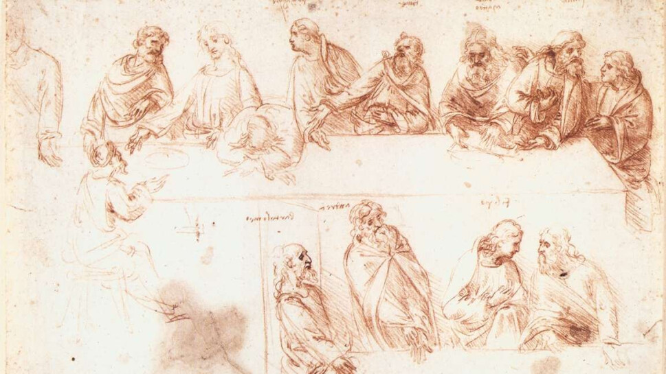 da vinci ultima cena bocetos
