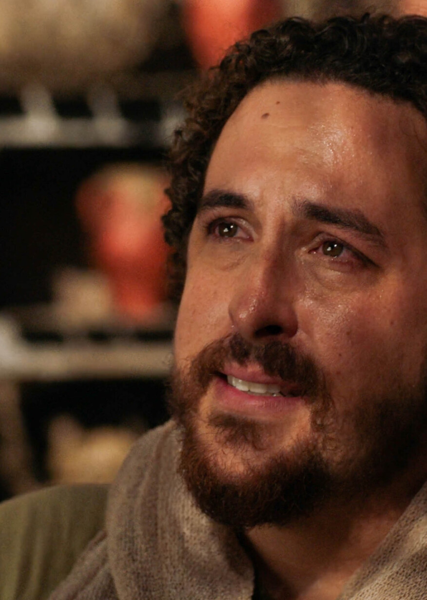 Little James in tears, while talking eith Jesus